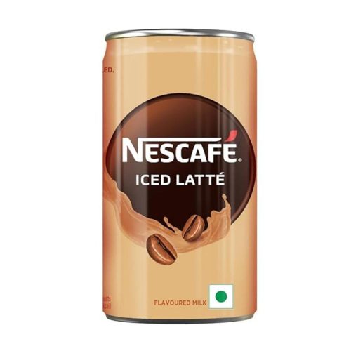 Nescafe Ready To Drink, Coffee Flavoured Milk - Iced Latte, 180ml, Can-Beverages