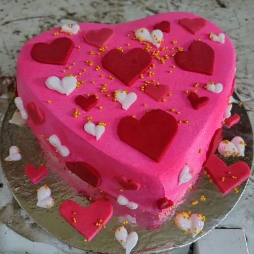 Heart Design Cake (1Pound) (Oggy Baker)