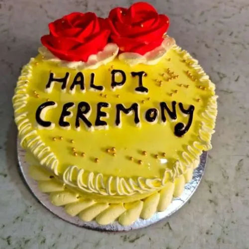 Haldi Ceremony Special Cake (1Pound) (Oggy Baker)
