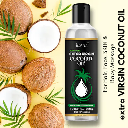 100% Pure Cold Pressed Virgin Coconut oil For Hair, Skin & Body Massage(VS)