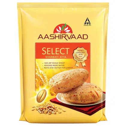 Aashirvaad Select Sharbati Wheat Atta 5 kg-(VS)
