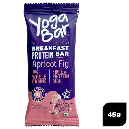Yogabar Apricot Fig Protein Bar 45 gm-(VS)