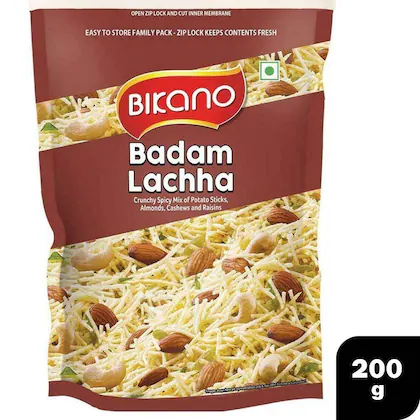 Bikano Badam Lachha Namkeen 200 gm-(VS)