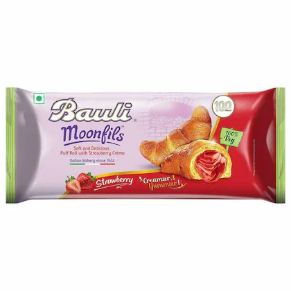 Bauli Moonfils Strawberry Croissant 45 g (Pack)-(VS)