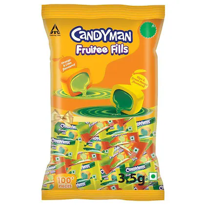 Candyman Fruitee Fills 100 pcs 350 gm-(VS)