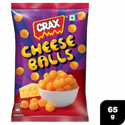 Crax Cheese Balls 65 gm-(VS)