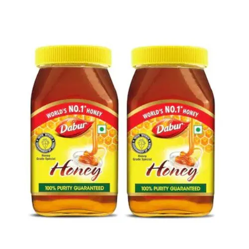 Dabur Honey | 100% Pure | 500 gm | (500 gm x 2, Pack of 2) | World’s No.1 Honey Brand with No Sugar Adulteration-(VS)