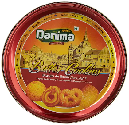 Danima Butter Cookies Original Danish Recipe, Tin Gift Box, 100 G (Pack of 3)-(VS)