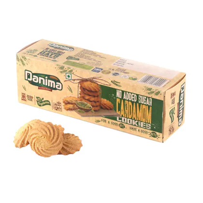 Danima Cardamom Cookies No Added Sugar, 150 G (Pack of 3)-(VS)