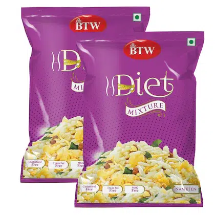 BTW Diet Mixture 400g (200g X 2) | Diet Mix Chivda Mixture Namkeen Healthy Snack-(VS)