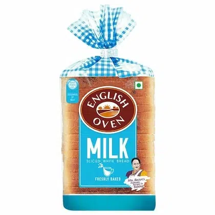 English Oven Milk Sliced White Bread 400 g (Pack)-(VS)