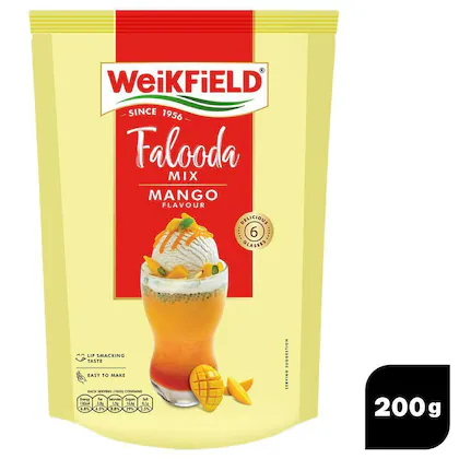 Weikfield Mango Instant Falooda Mix 200 gm (Carton)-(VS)