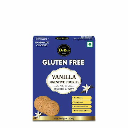 De Best Gluten Free Vanilla Digestive Cookies 200gm-(VS)