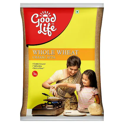 Good Life Whole Wheat Chakki Atta 5 kg-(VS)