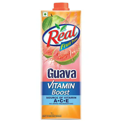 Real Fruit Power Vitamin Boost Guava Juice 1 L-(VS)