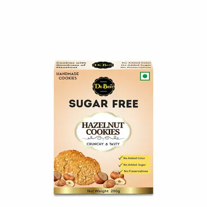De Best Sugar Free Hazelnut Cookies 200gm-(VS)