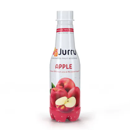 JURRU Premium Crafted Fruit Soda | Apple Fruit | Pack of 6 | 250 ml-(VS)