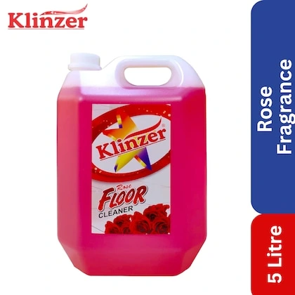 Klinzer Surface & Floor Cleaner Liquid 5ltr, Rose Fragrance | Multipurpose Cleaner Non-toxic & Eco-friendly | Ultimate Floor Cleaning Liquid: Powerful Floor & Surface Cleaner | 5 Ltr Refill Pack-(VS)