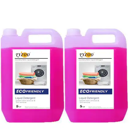 LYZOO Liquid Detergent 5 Liter | Laundry Liquid For Fabric Care | Liquid Detergent For Top Load And Front Load Washing Machine 5 lt ( Buy 1 Get 1 Free)-(VS)