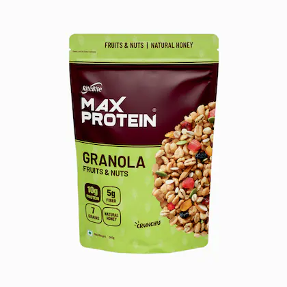 RiteBite Max Protein Granola Fruits and Nuts 500gm-(VS)
