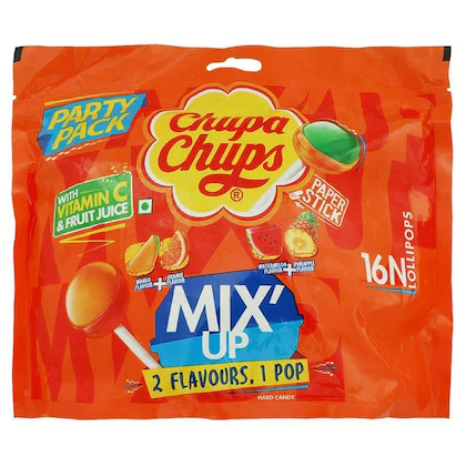 Chupa Chups Assorted Mix Up Lollipops 192 gm-(VS)