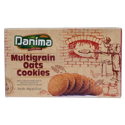 Danima Multigrain Oats Cookies, 100 GM-(VS)