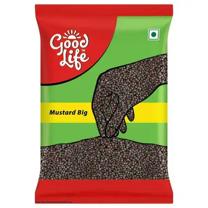 Good Life Big Kali Sarso / Rai Mustard Seeds 100 gm-(VS)