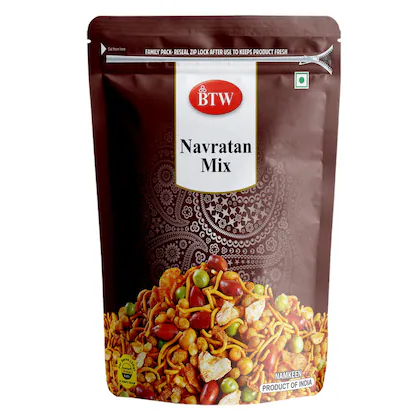 BTW Navratan Mix Namkeen 850g | Tasty Mixture | Navratan Mixture | Namkeen Indian Snacks-(VS)