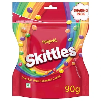 Skittles Original Bite Size Fruit Flavoured Candies 90 gm-(VS)