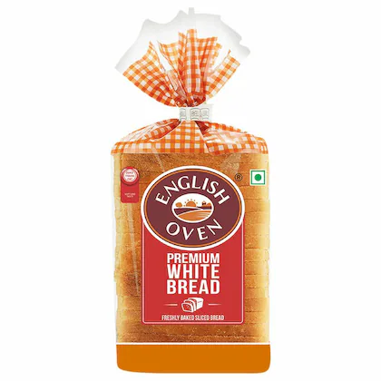 English Oven Freshly Baked Sliced Premium White Bread 350 gm-(VS)