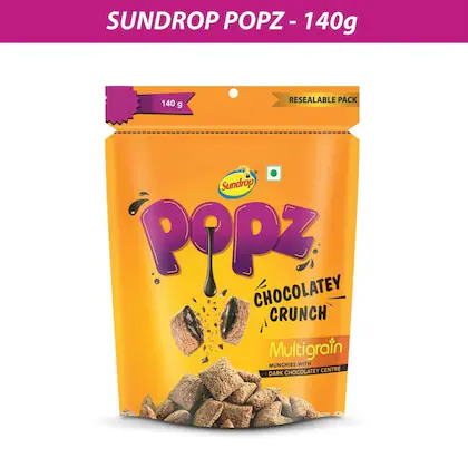 Sundrop Chocolatey Crunch Multigrain Popz 140 gm-(VS)