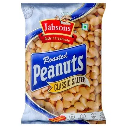 Jabsons Classic Salted Roasted Peanuts 125 gm-(VS)