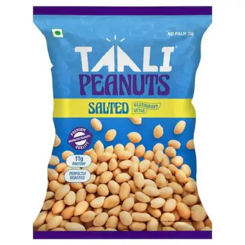Taali Bharuchi Peanuts | Salted | Premium Roasted Peanuts | No Palm Oil, No Maida | 160g x Pack of 1-(VS)