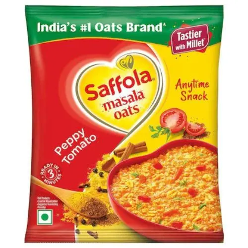 Saffola Peppy Tomato Instant Masala Oats 38 g-(VS)