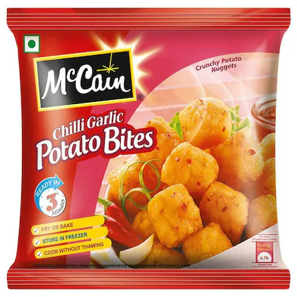 McCain Chilli Garlic Potato Bites 420 gm-(VS)