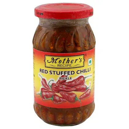 Mother's Recipe Stuffed Red Chilli Pickle, Bharwa Lal Mirch Ka Achar,Achaar 400 gm-(VS)