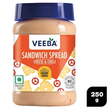 Veeba Cheese & Chilli Sandwich Spread 250 gm-(VS)