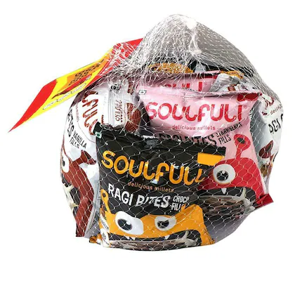 Soulfull Ragi Bites Assorted Combo Pack 108 gm (Pack of 6)-(VS)
