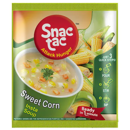 Snac tac Instant Sweet Corn Soup 10 gm-(VS)