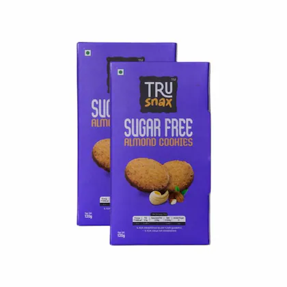 Trusnax Sugarfree Almond Cookies - (240gms Pack of 2)-(VS)