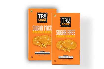 Trusnax Sugarfree Cashew Cookies (240gms) - Pack of 2-(VS)