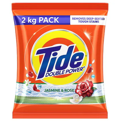 Tide Plus Double Power Jasmine & Rose Detergent Powder 2 kg-(VS)