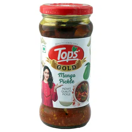 Tops Gold Mango Pickle, Aam Ka Achaar 375 gm-(VS)
