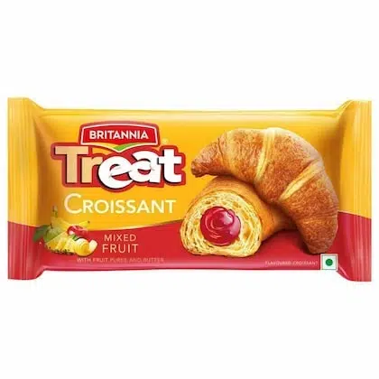 Britannia Treat Mixed Fruit Croissant 47 g (Pack)-(VS)