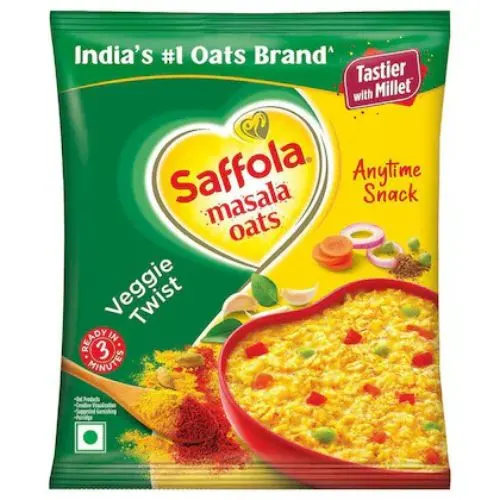 Saffola Veggie Twist Instant Masala Oats 38 g-(VS)