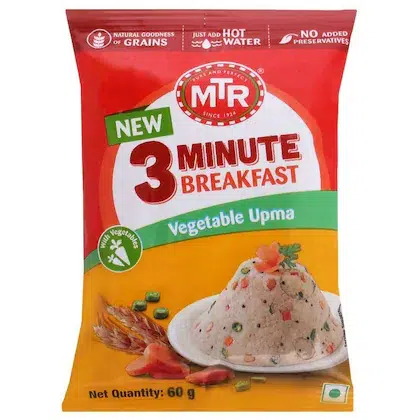MTR 3 Minute Breakfast Vegetable Instant Upma Mix 60 gm-(VS)