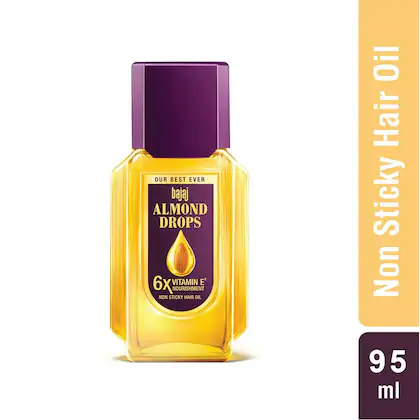 Bajaj Almond Drops Non Sticky Hair Oil 95 ml(VS)