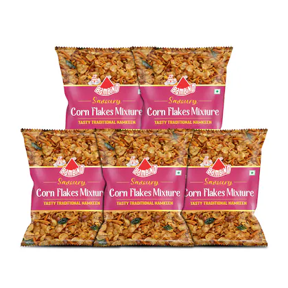 Bambino Tasty Corn Flackes Mixture 130gms X Pack of 5...(VS)