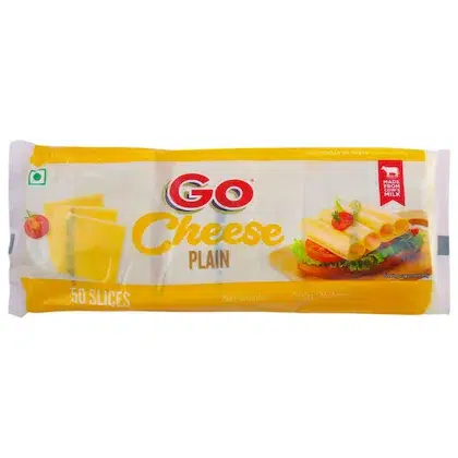 Go Processed Plain Cheese Slices 750 g (Pouch)(VS)