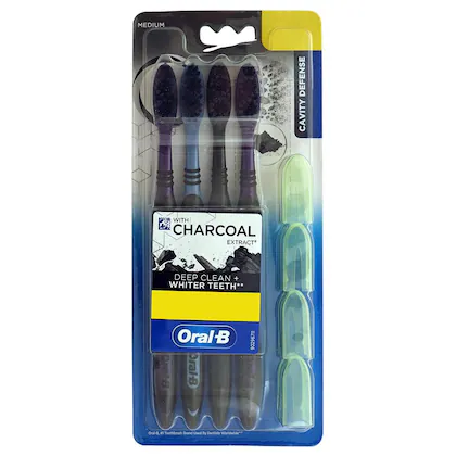 Oral-B Cavity Defense 123 Black (Soft) Toothbrush (Pack of 4)-(VS)